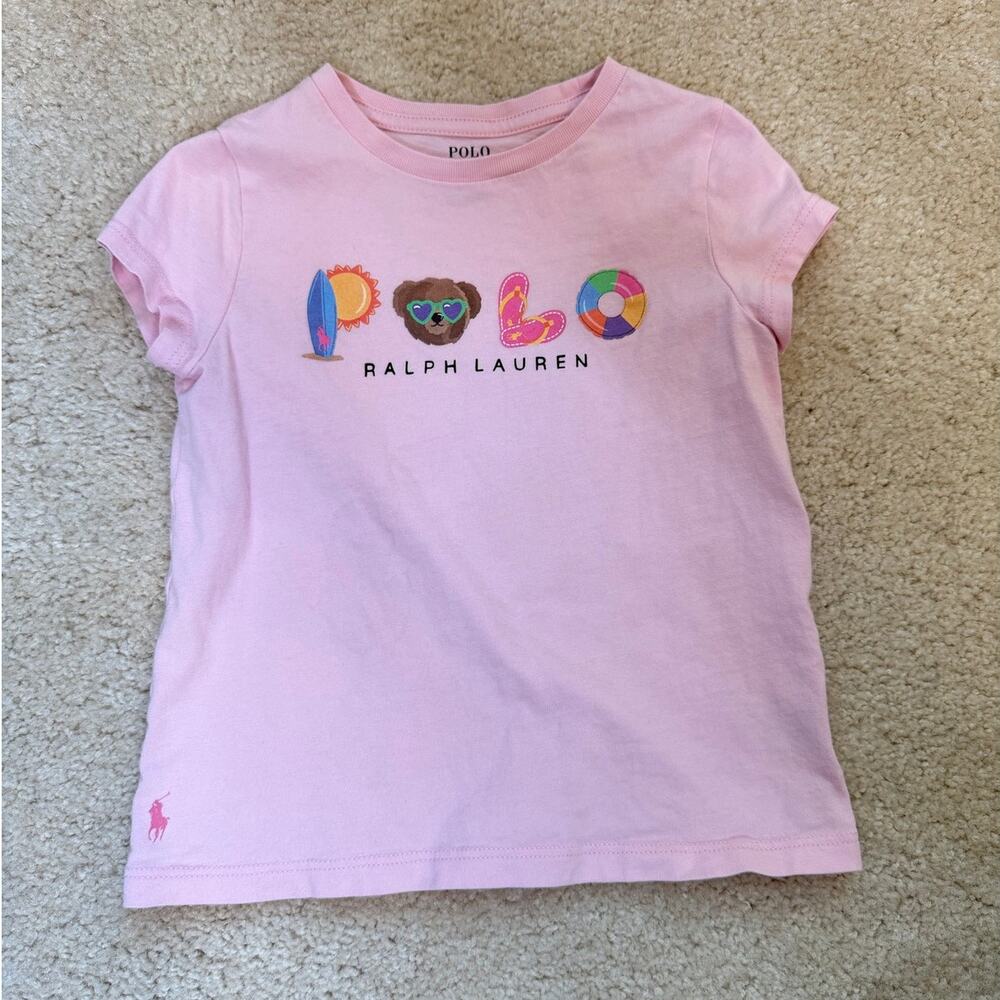 Ralph Lauren Polo Bear logo summer t shirt size 4T